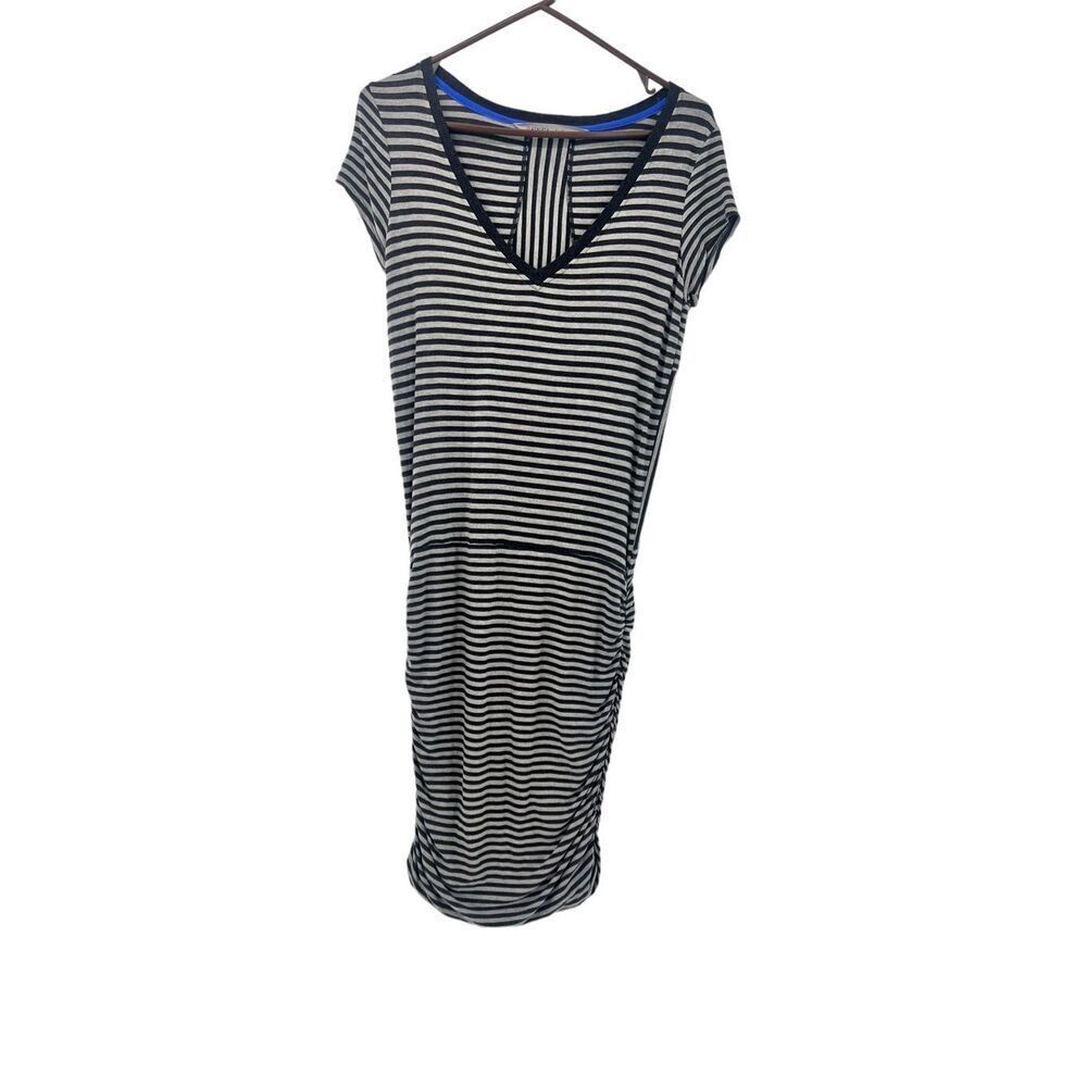 Athleta  striped rouching near the bottom